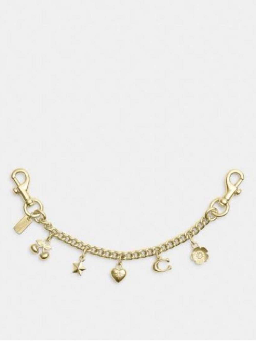 Coach Gold Swagger Chain With Charms